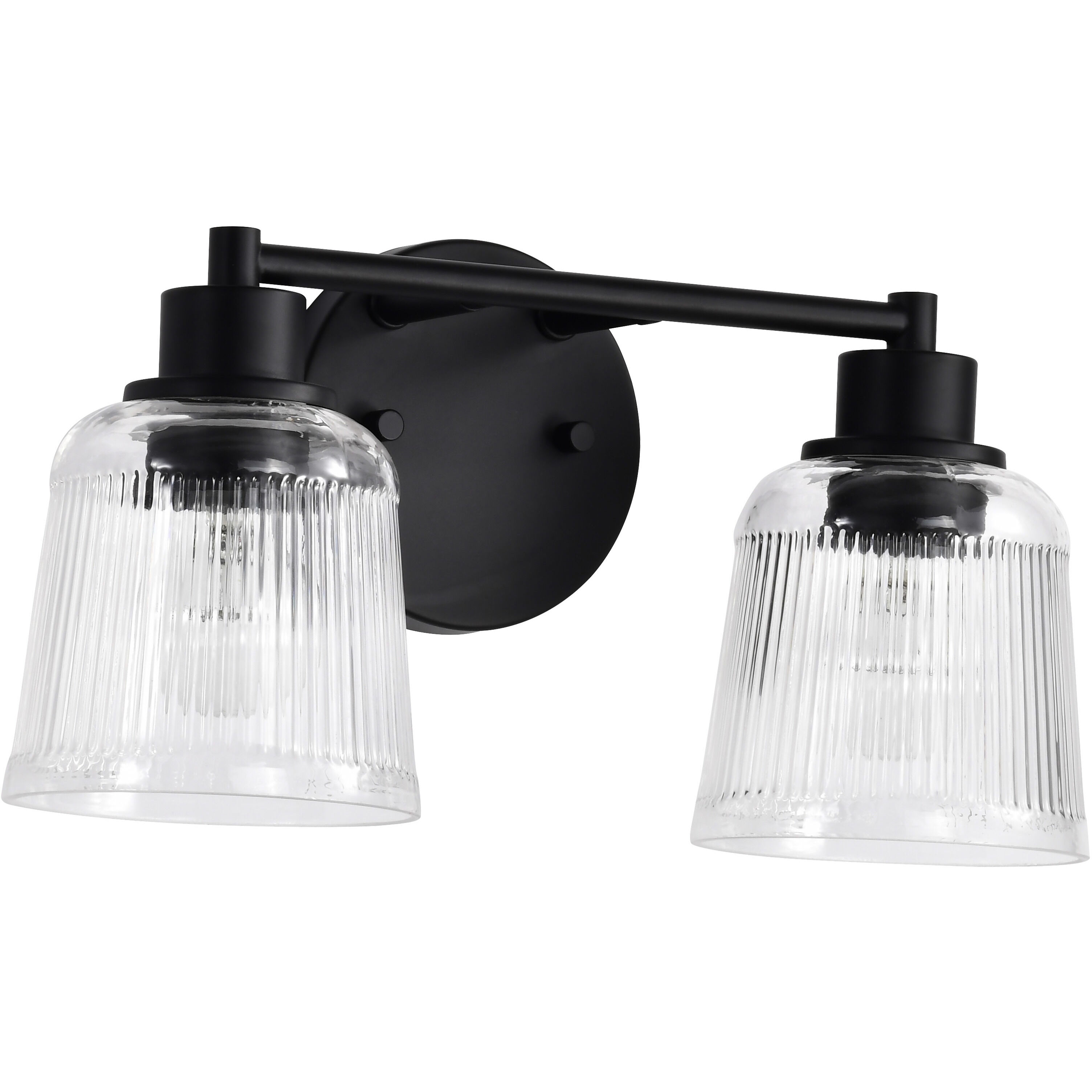 Grayson 14.5 inch Matte Black Vanity Wall Light