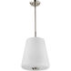 Lune 12 inch Brushed Nickel Pendant Ceiling Light
