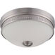 Harper LED 13 inch Brushed Nickel Flush Mount Ceiling Light