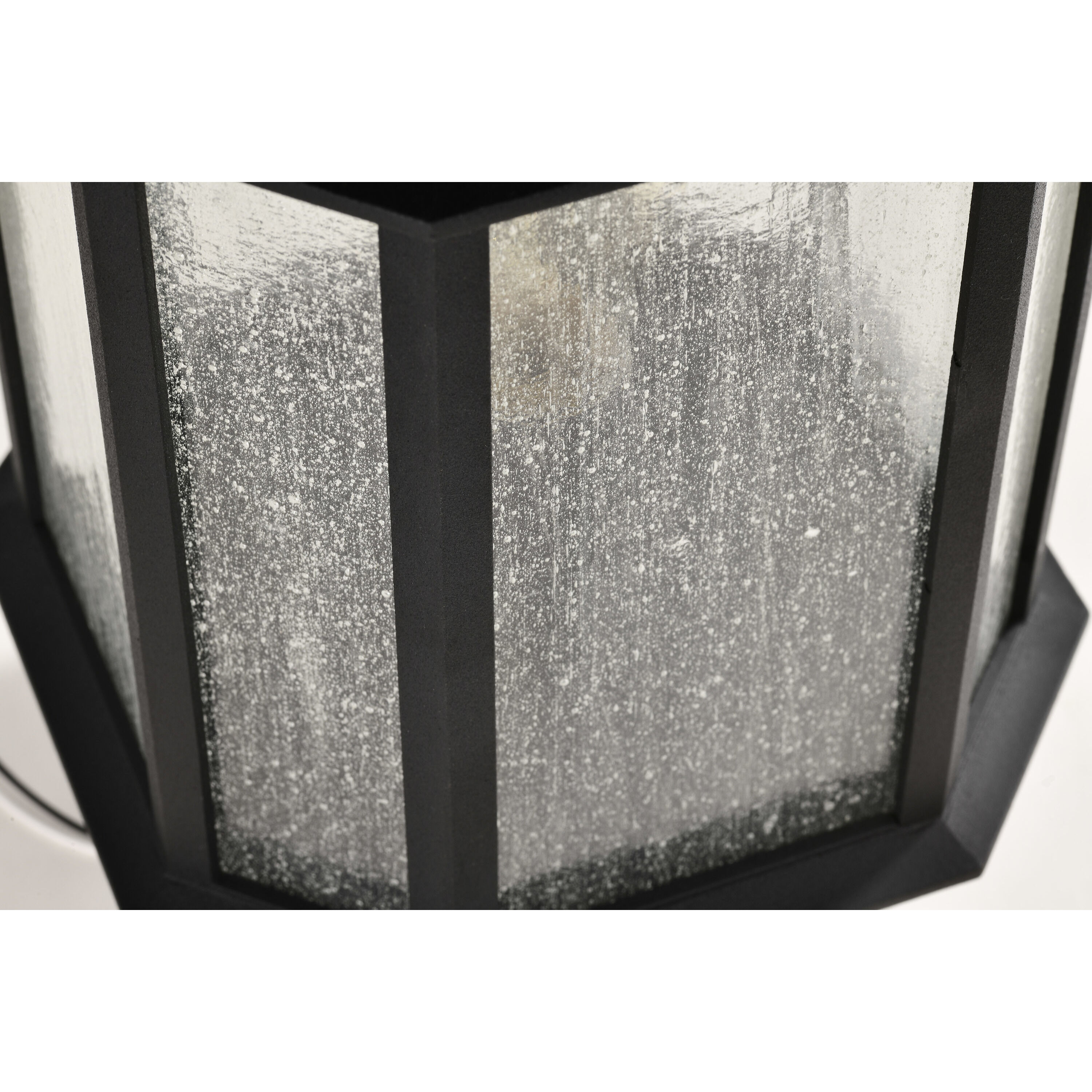 Raiden 18 inch Matte Black Post Lantern