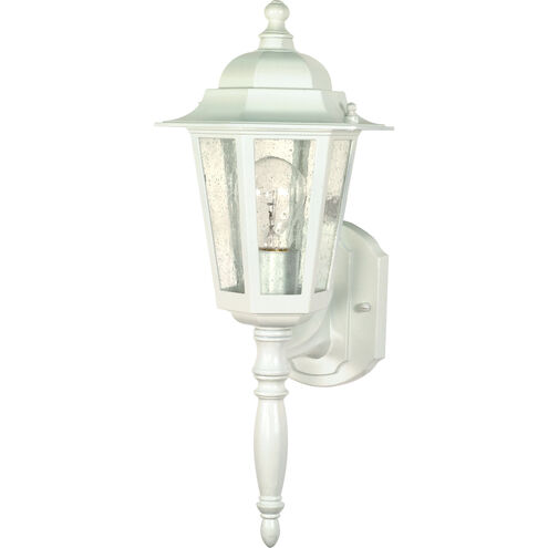 Central Park 1 Light 18 inch White Outdoor Wall Lantern