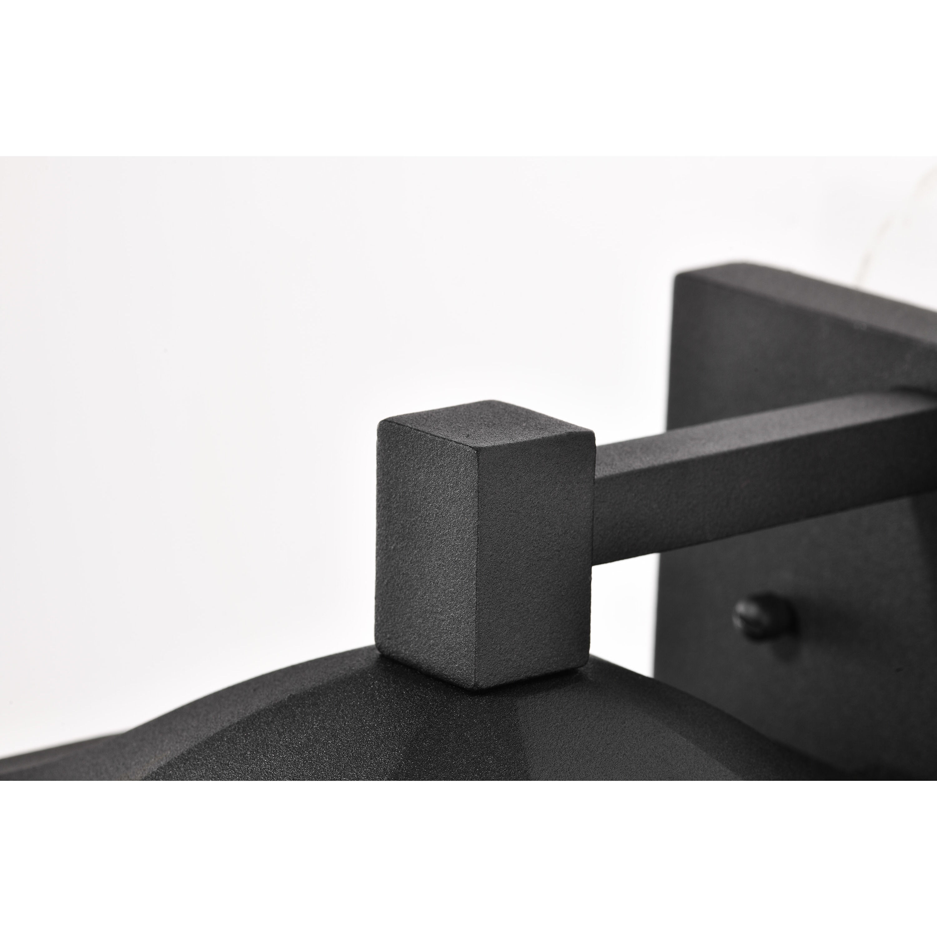 Raiden 14 inch Matte Black Outdoor Wall Lantern, Small