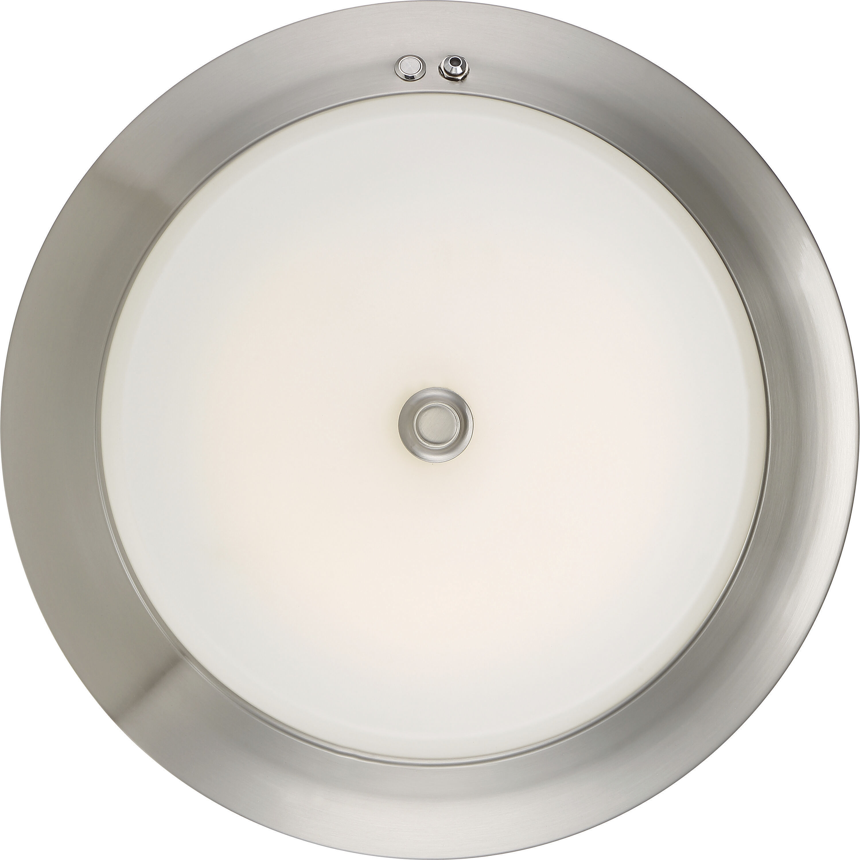 Brentwood LED 15 inch Brushed Nickel Flush Mount Ceiling Light