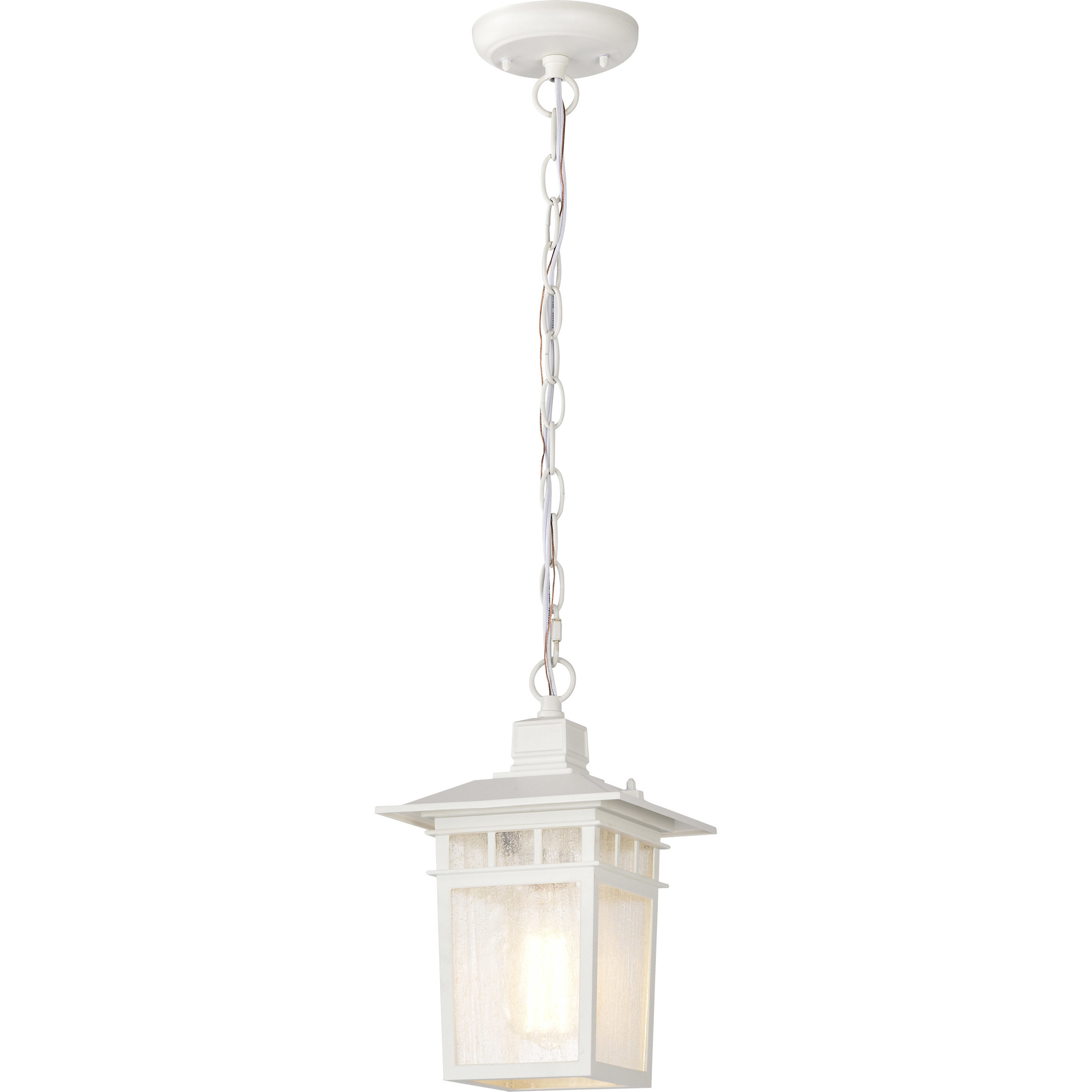 Cove Neck 1 Light 7 inch White Outdoor Hanging Lantern