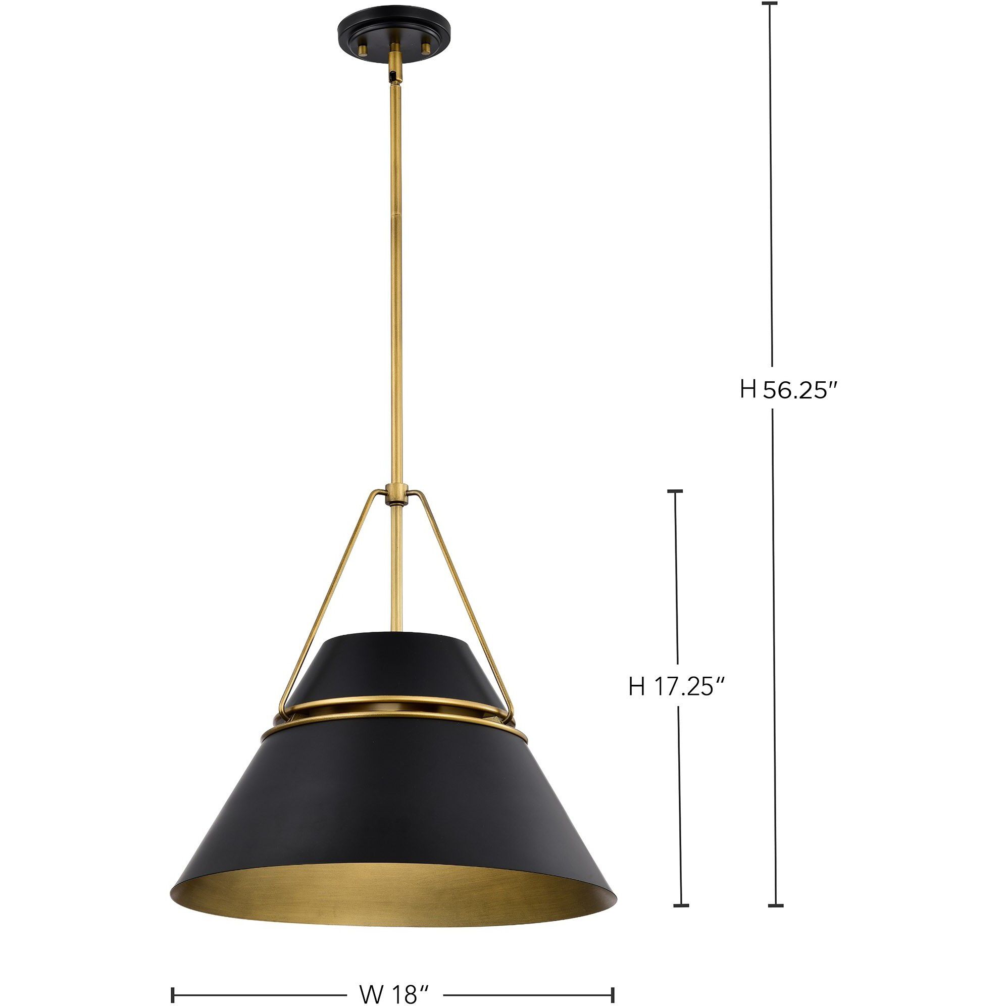 Adina 3 Light 18 inch Matte Black Pendant Ceiling Light