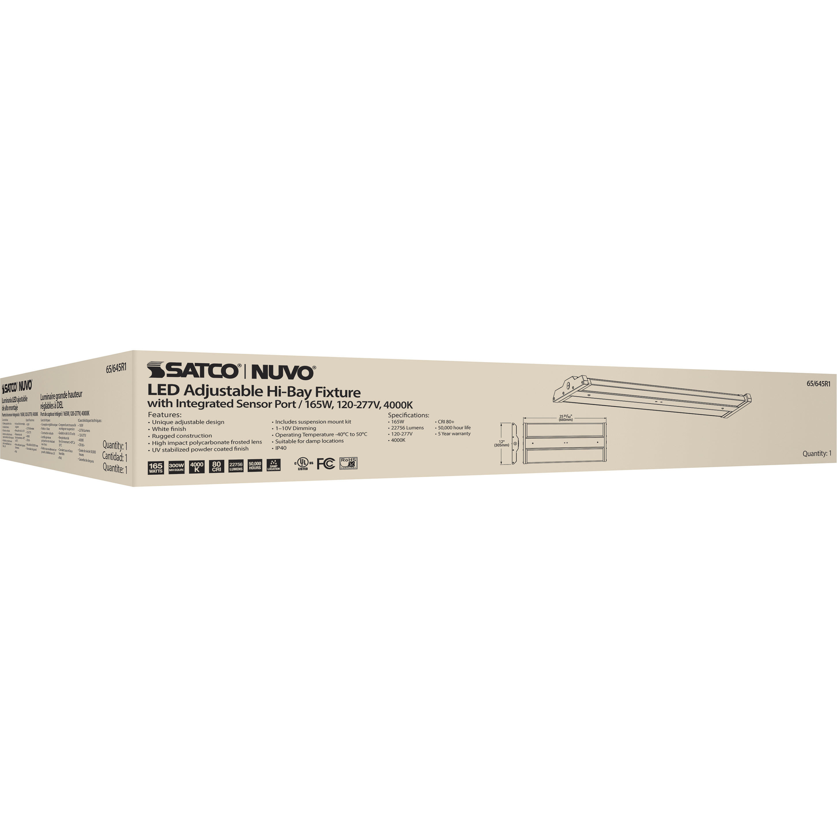 Brentwood LED 12 inch White Linear Flushmount Ceiling Light