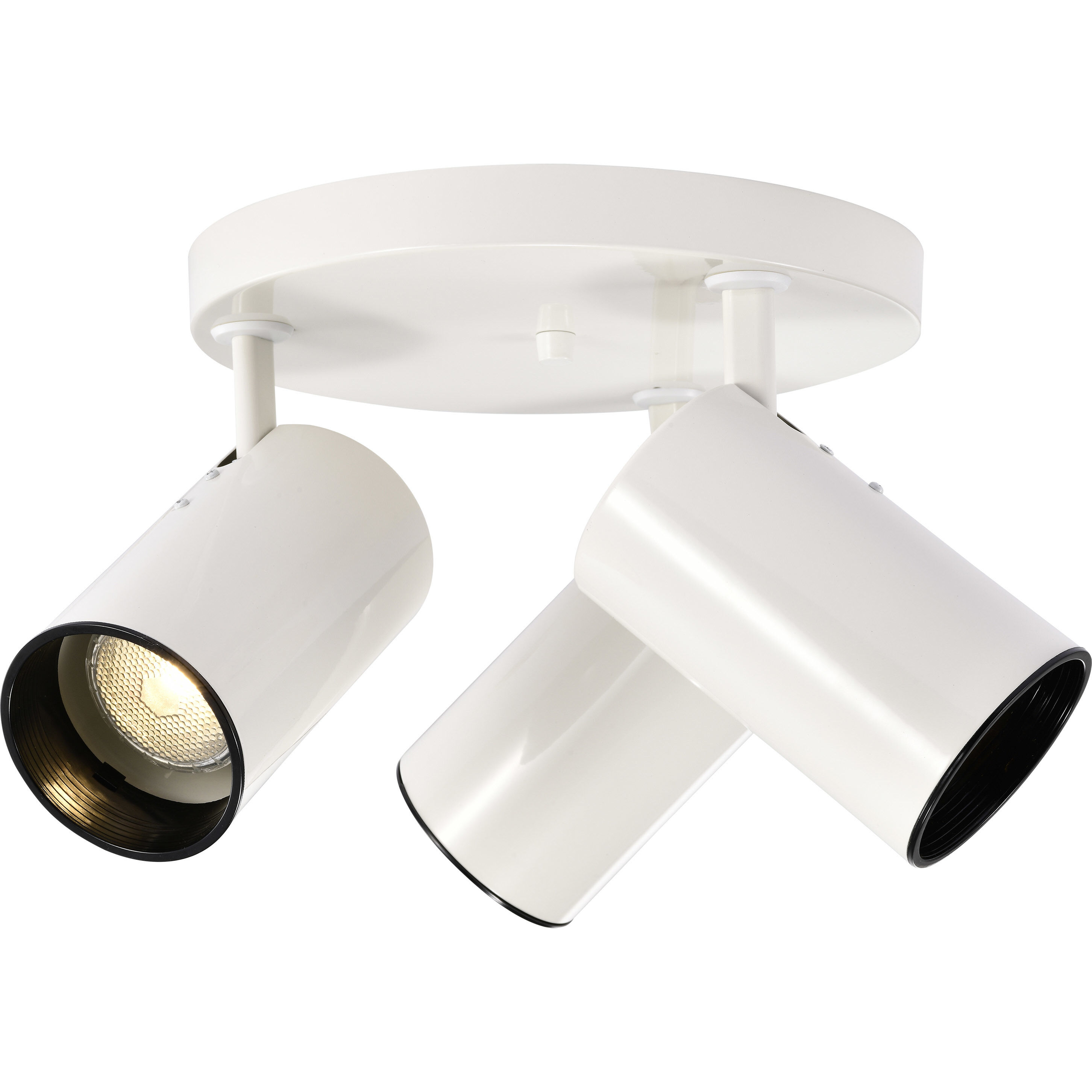 Brentwood 3 Light 14 inch White Semi Flush Mount Ceiling Light