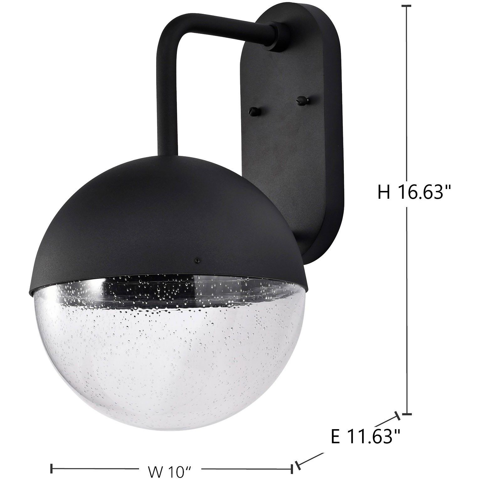 Atmosphere LED 17 inch Matte Black Outdoor Wall Sconce