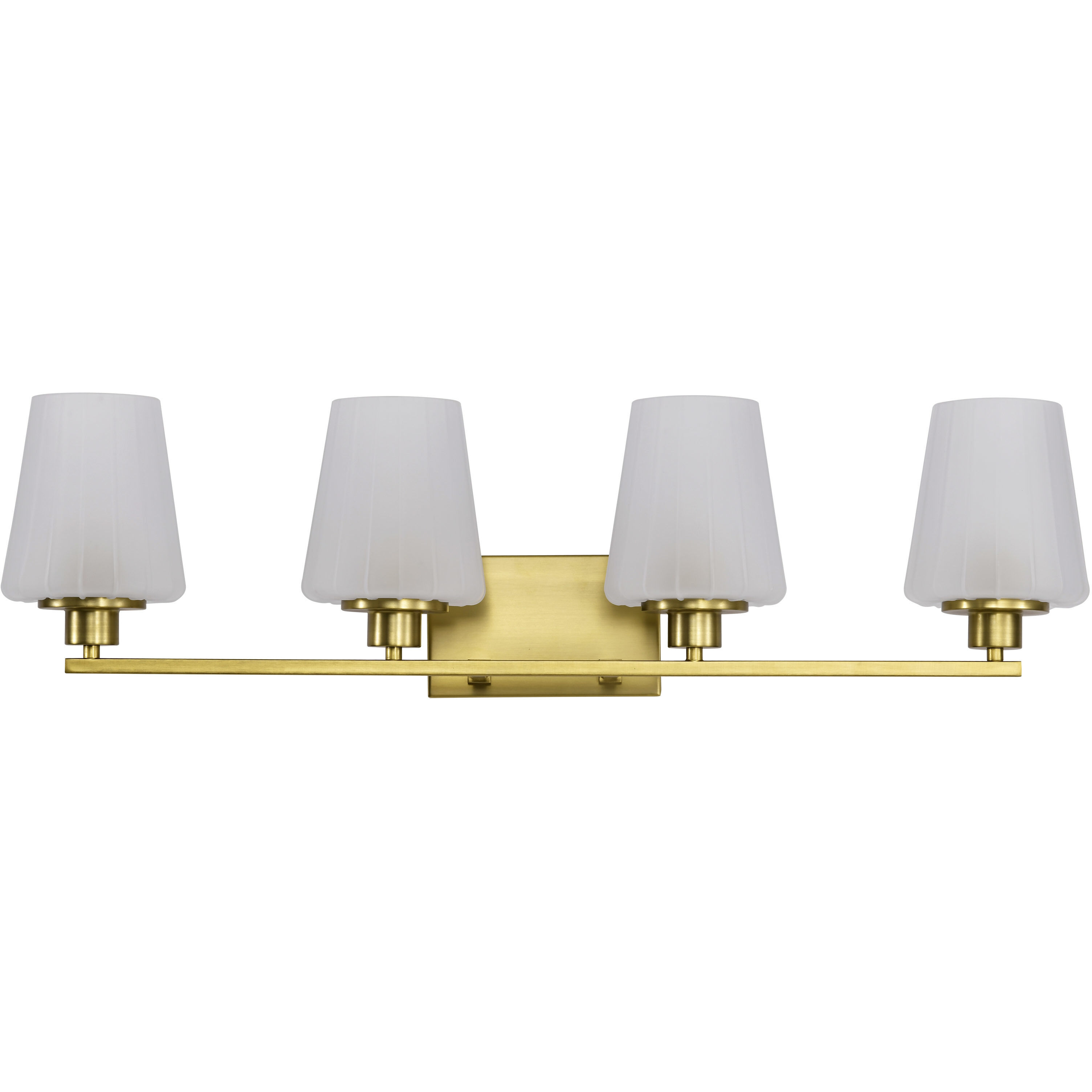Lune 32 inch Vintage Brass Vanity Wall Light