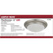 Brentwood LED 11.75 inch Brushed Nickel Flush Mount Ceiling Light