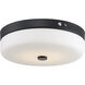 Brentwood LED 15 inch Aged Bronze Flush Mount Ceiling Light