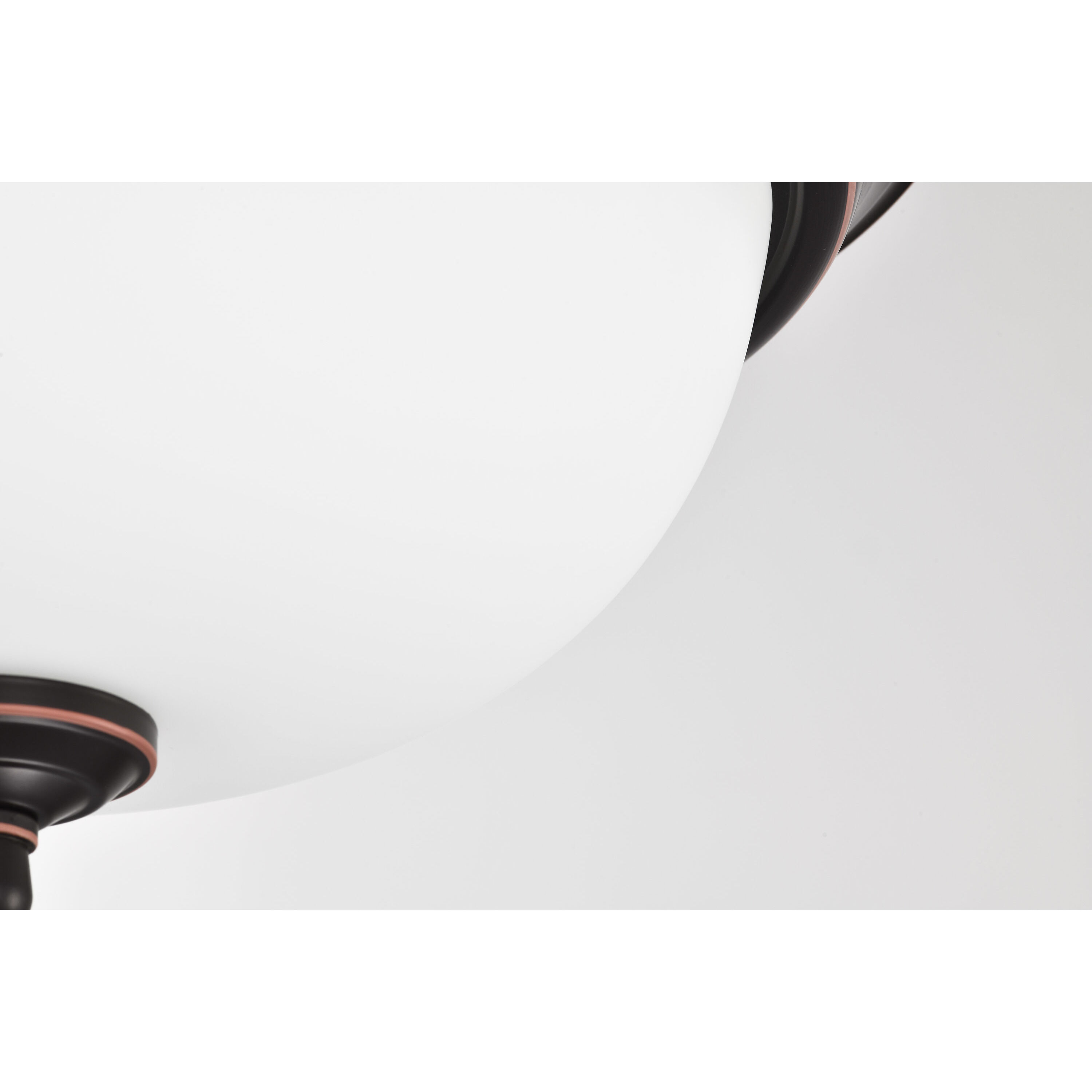 Brentwood LED 13 inch Mahogany Bronze LED Flush Mount Ceiling Light