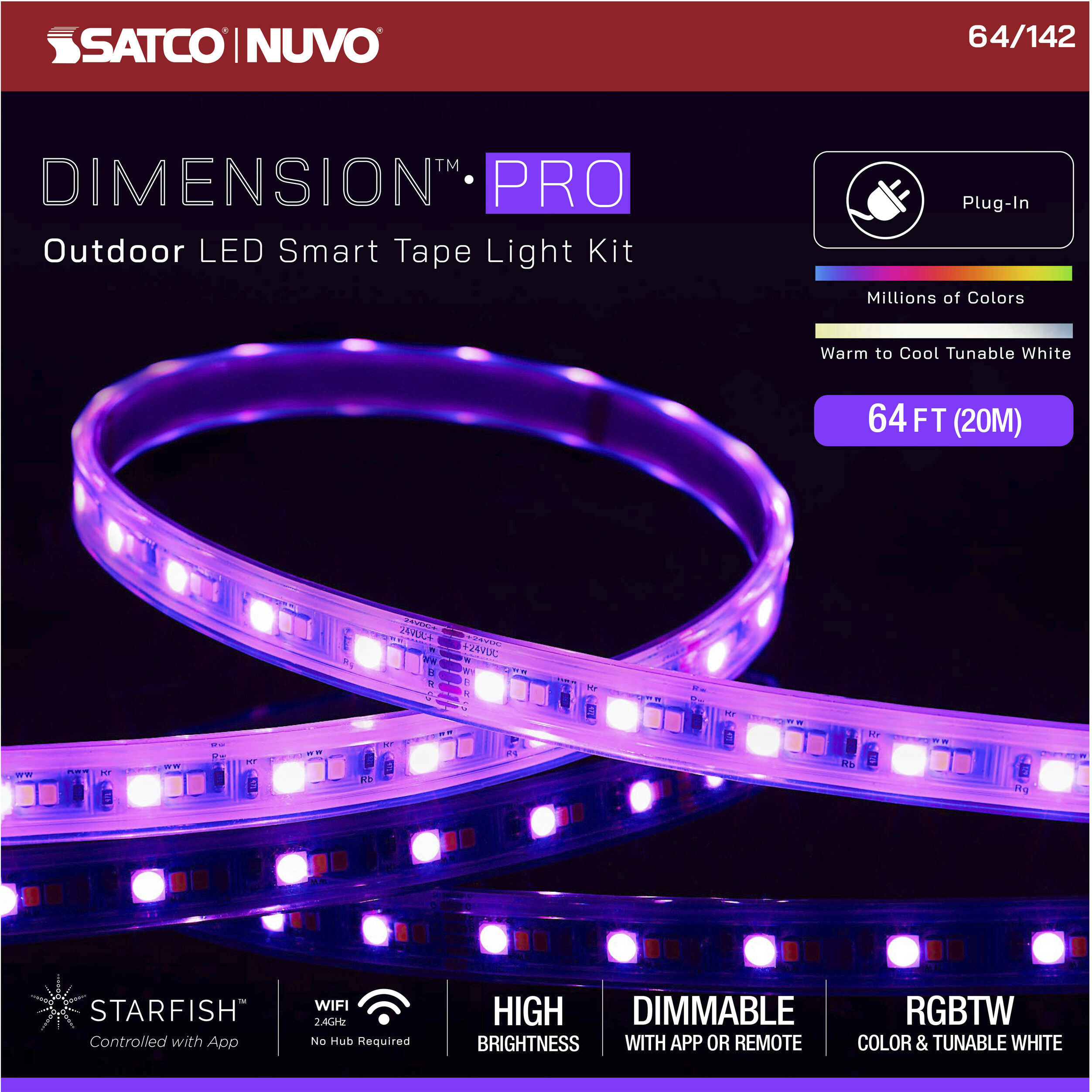 Dimension White 2700K 787.44 inch Tape Light