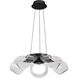 Barnett LED 20.88 inch Matte Black Chandelier Ceiling Light