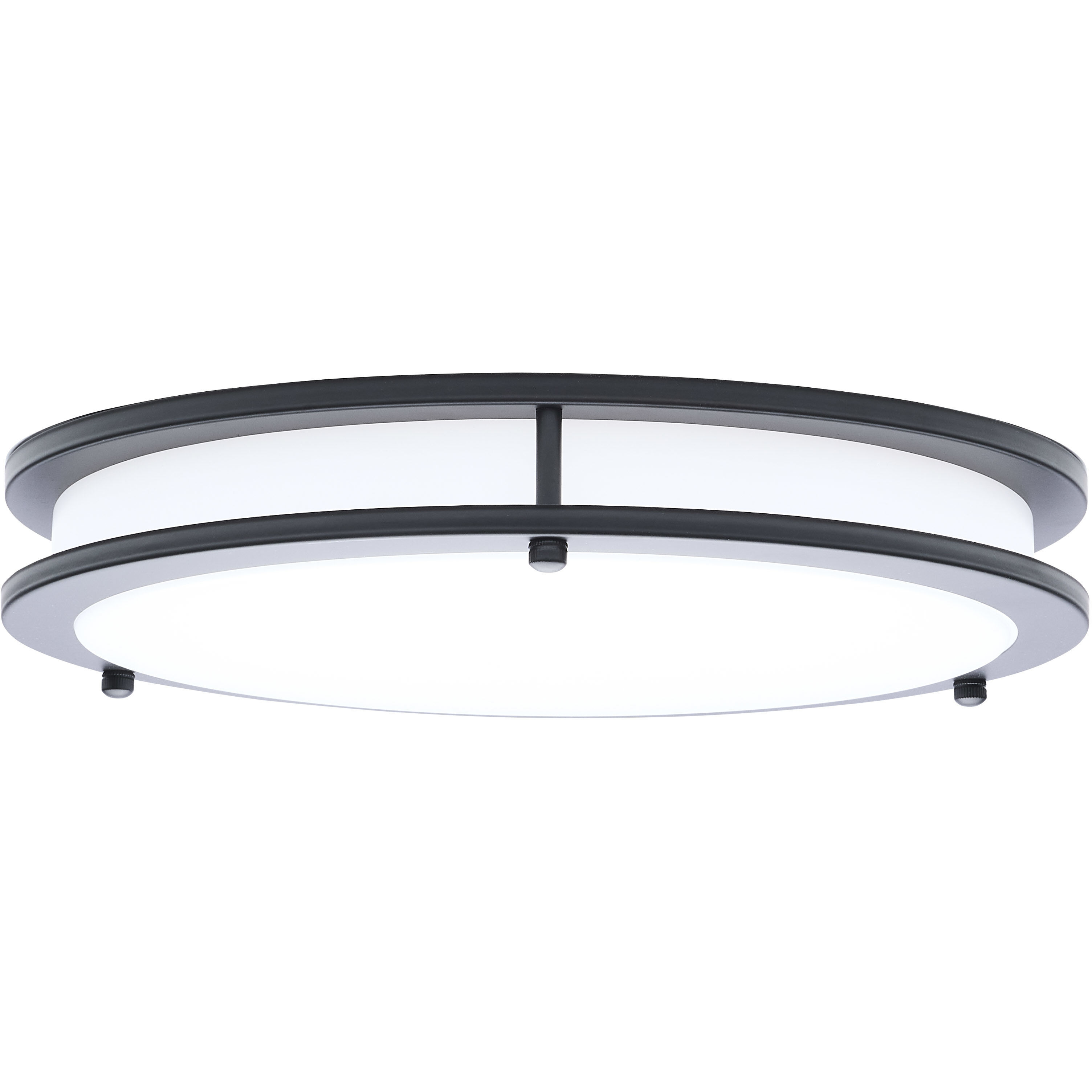 Glamour LED 12.99 inch Black Flush Mount Ceiling Light