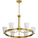 Royale 30 inch Burnished Brass Chandelier Ceiling Light