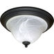 Castillo 2 Light 15.25 inch Textured Black Flush Mount Ceiling Light