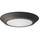 Brentwood LED 9.84 inch Mahogany Bronze Flush Mount Ceiling Light
