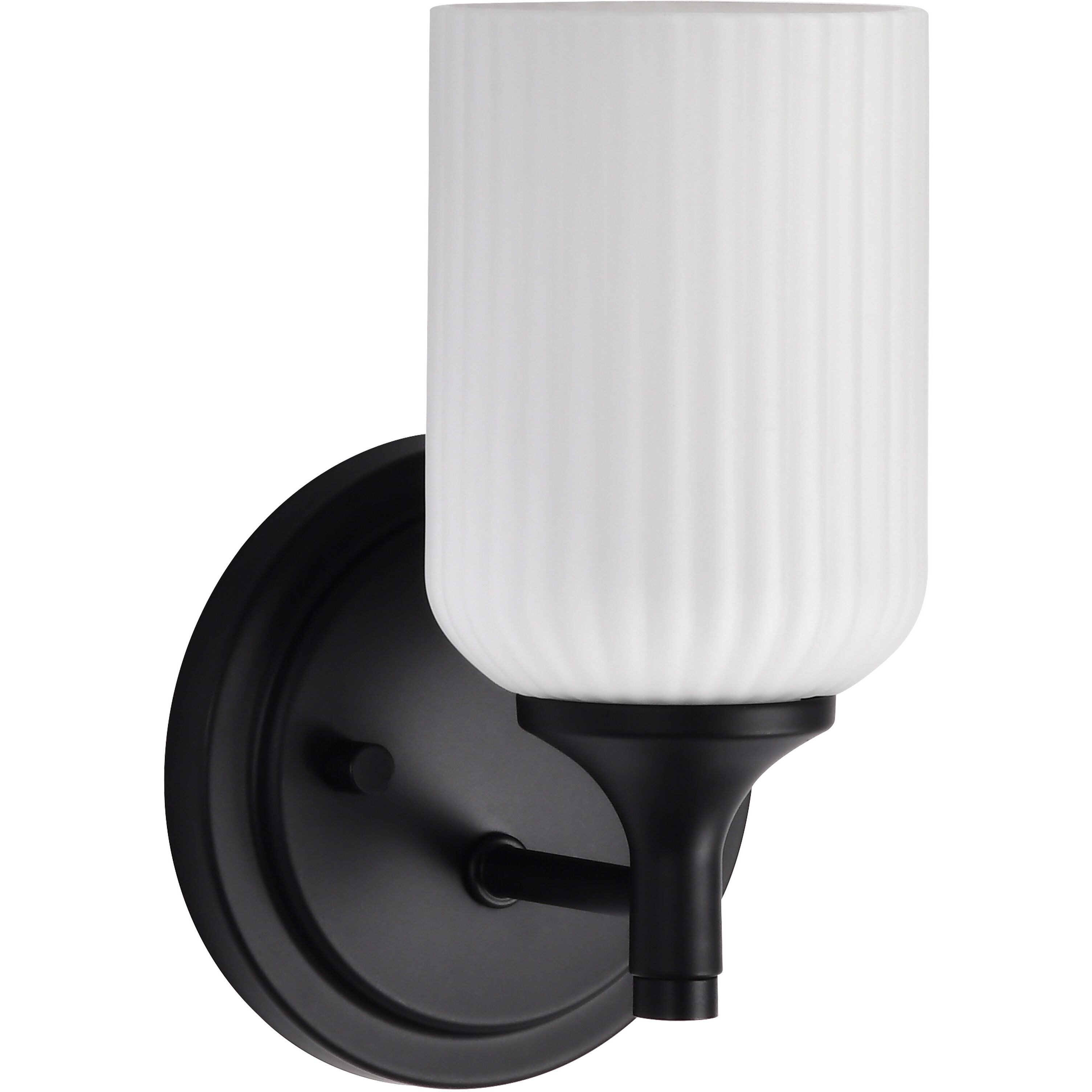 Solara 5 inch Matte Black Vanity Wall Light