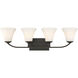 Fawn 4 Light 29.5 inch Mahogany Bronze Vanity Light Wall Light