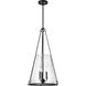 Valentine 16 inch Black Pendant Ceiling Light