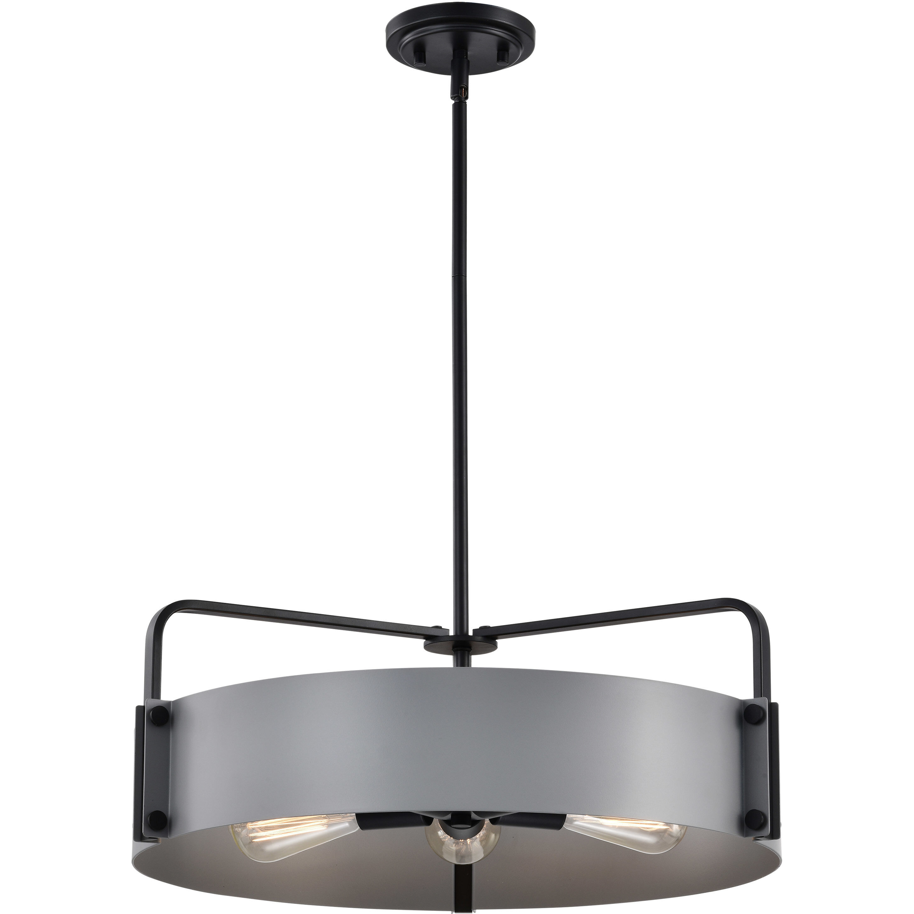 Altos 5 Light 22 inch Matte Gray Pendant Ceiling Light