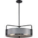 Altos 5 Light 22 inch Matte Gray Pendant Ceiling Light