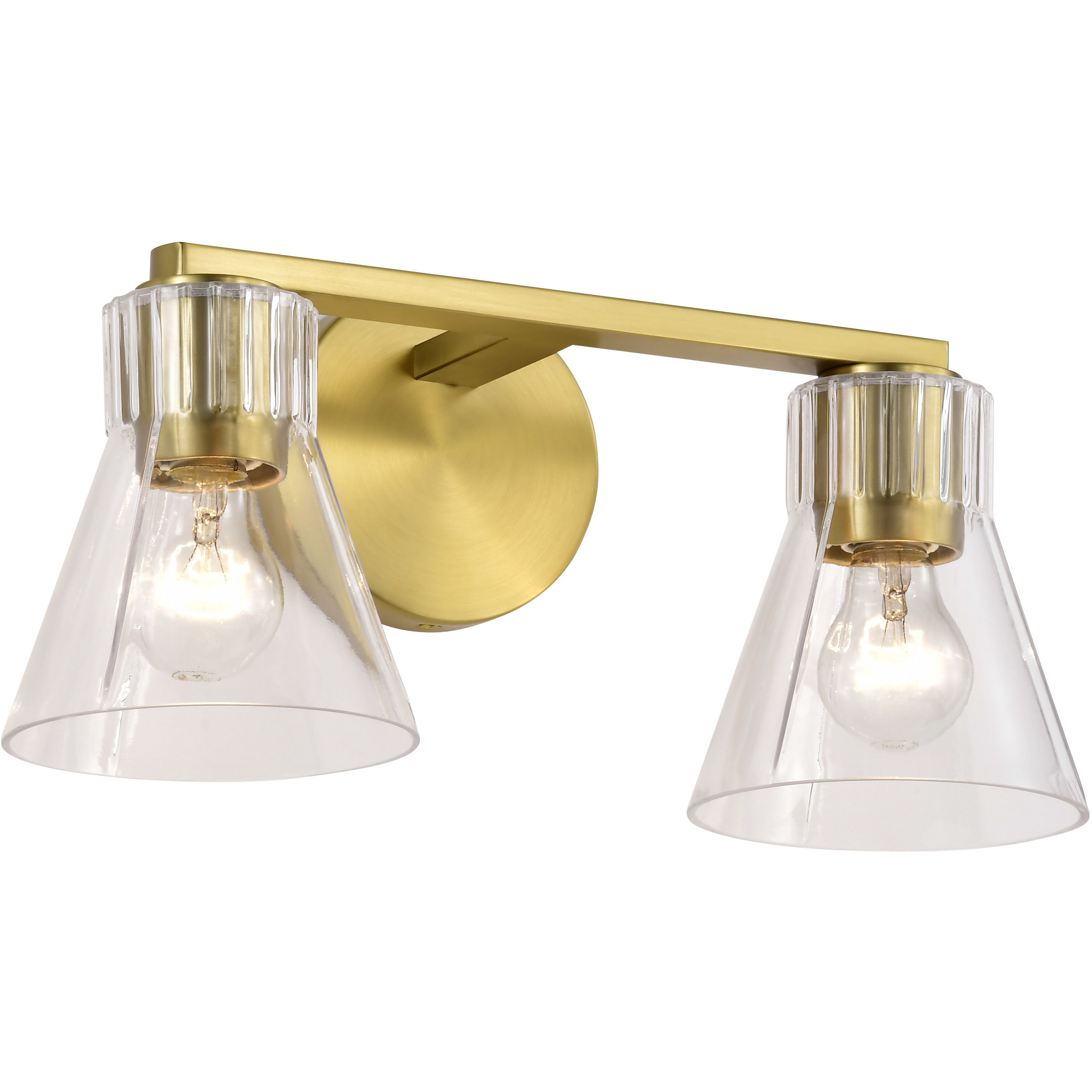 Gianna 16 inch Vintage Brass Vanity Wall Light