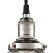 Vintage 1 Light 5.13 inch Polished Nickel Pendant Ceiling Light