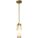 Roselle 3.75 inch Natural Brass Pendant Ceiling Light