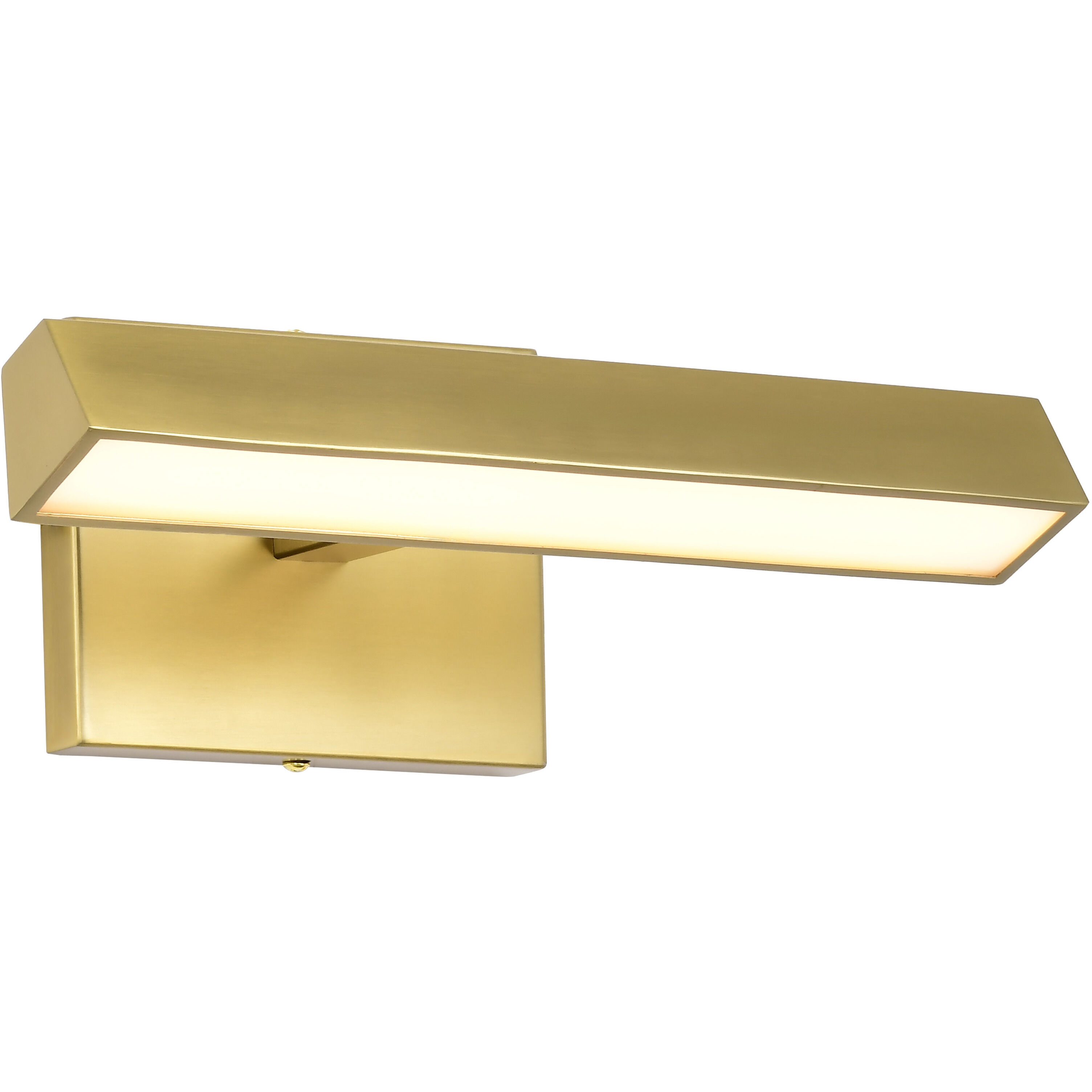 Mila LED 12.2 inch Vintage Brass Vanity Wall Light