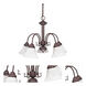 Ballerina 5 Light 24 inch Old Bronze Chandelier Ceiling Light