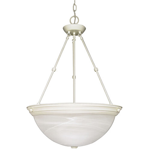 Signature 3 Light 20 inch Textured White Pendant Ceiling Light