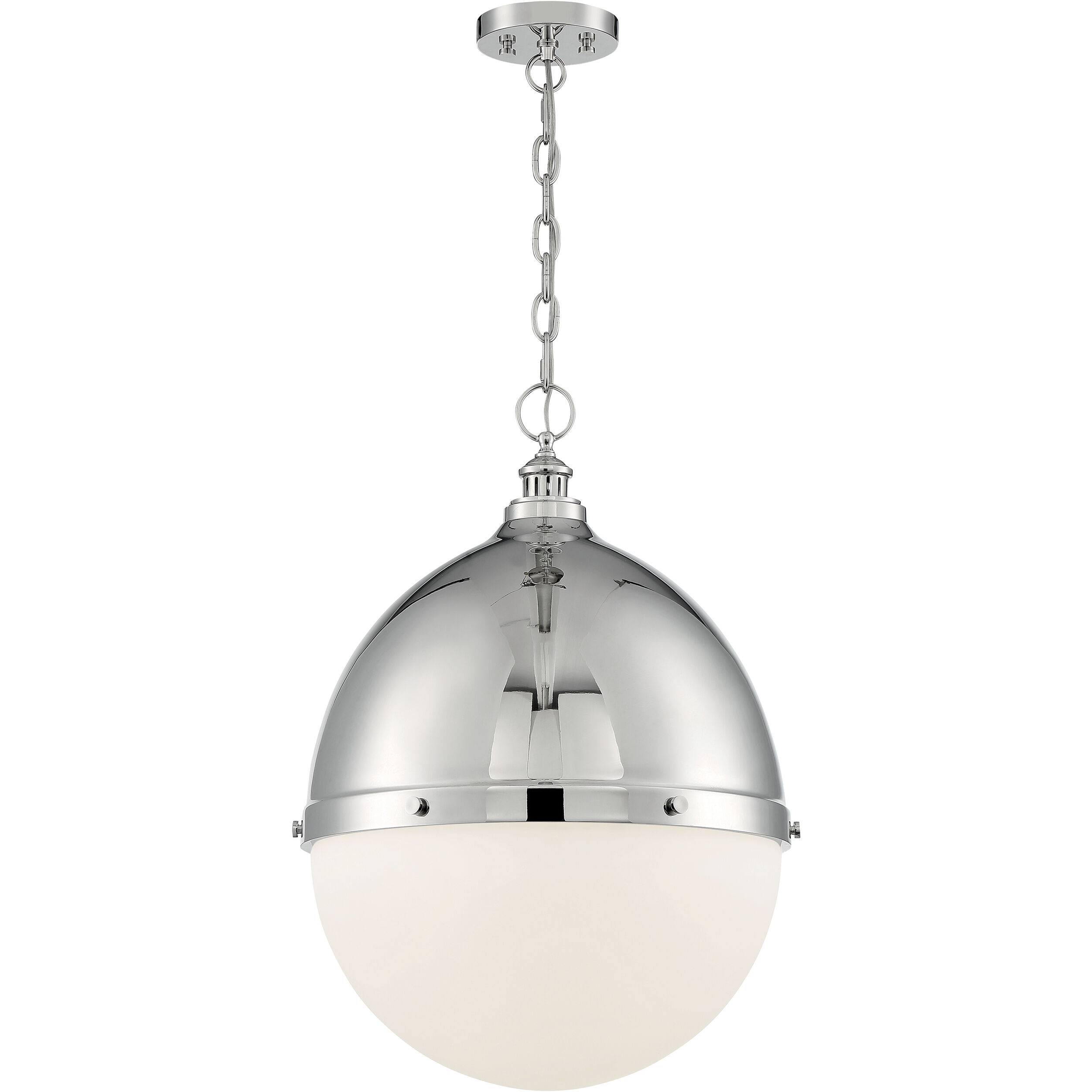 Ronan 1 Light 17.5 inch Polished Nickel Pendant Ceiling Light