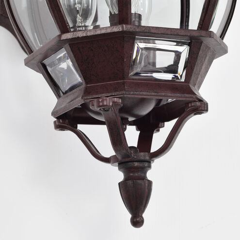 Central Park 3 Light 23 inch Old Bronze Outdoor Wall Lantern