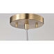 Corrine LED 9.88 inch Burnished Brass Pendant Ceiling Light