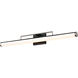 Solano LED 36 inch Black and Brushed Nickel Bath Vanity Light Wall Light