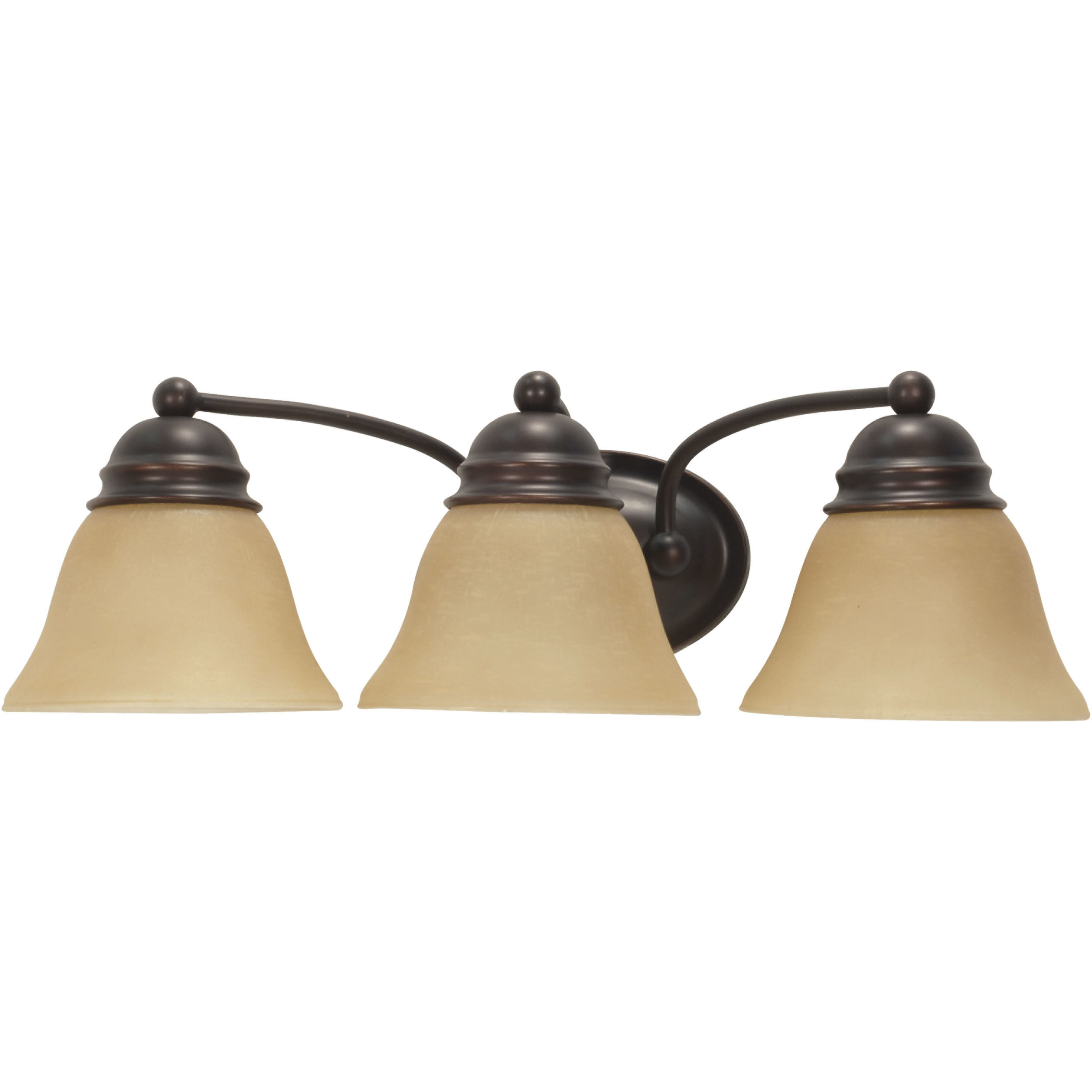 Empire 3 Light 21 inch Mahogany Bronze Vanity Light Wall Light