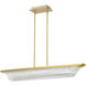 Idris LED 6.25 inch Vintage Brass Pendant Ceiling Light