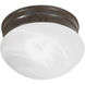 Brentwood 1 Light 8 inch Old Bronze Flush Mount Ceiling Light