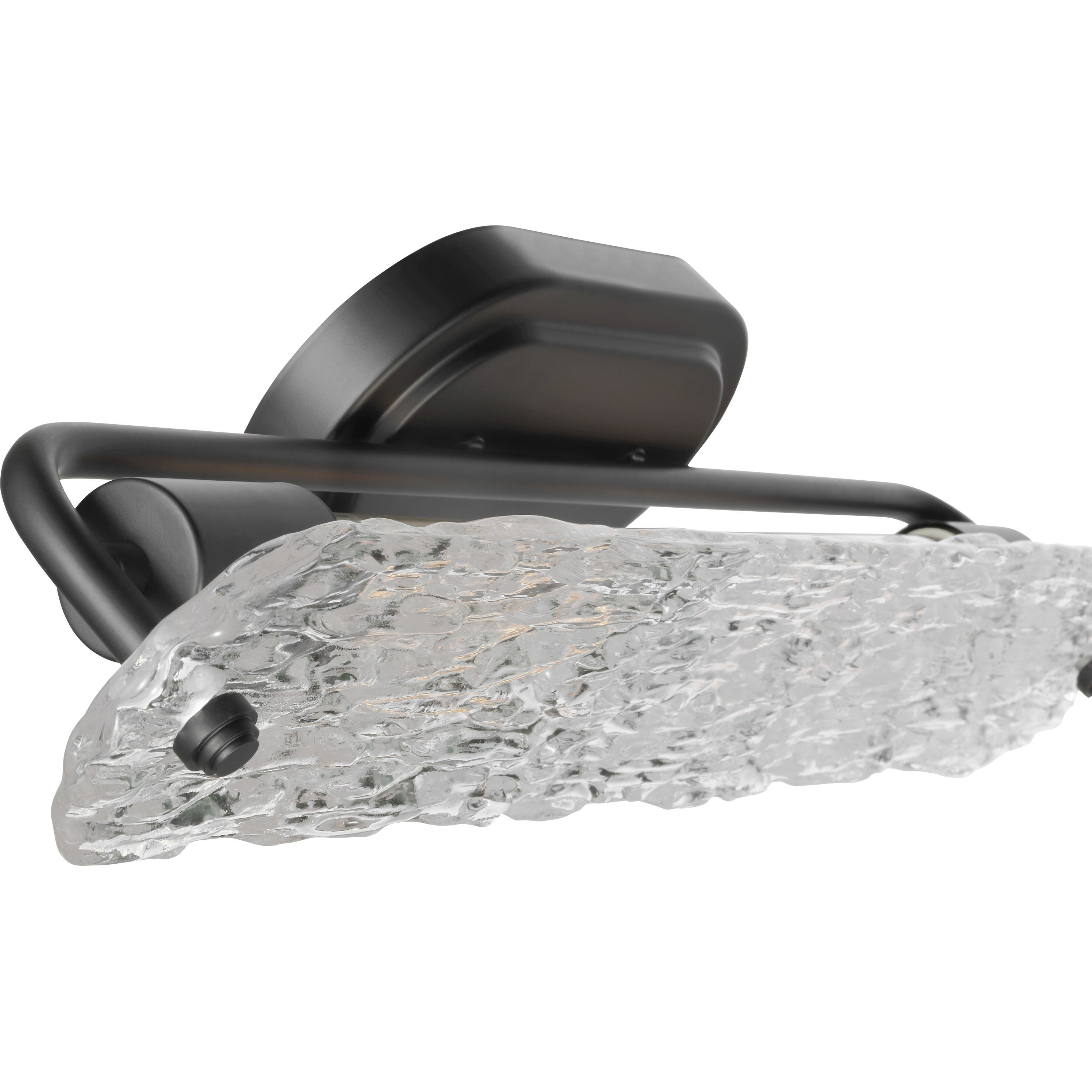 Glacier 2 Light 22 inch Matte Black Bathroom Vanity Light Wall Light