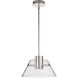 Edmond LED 13.63 inch Polished Nickel Pendant Ceiling Light