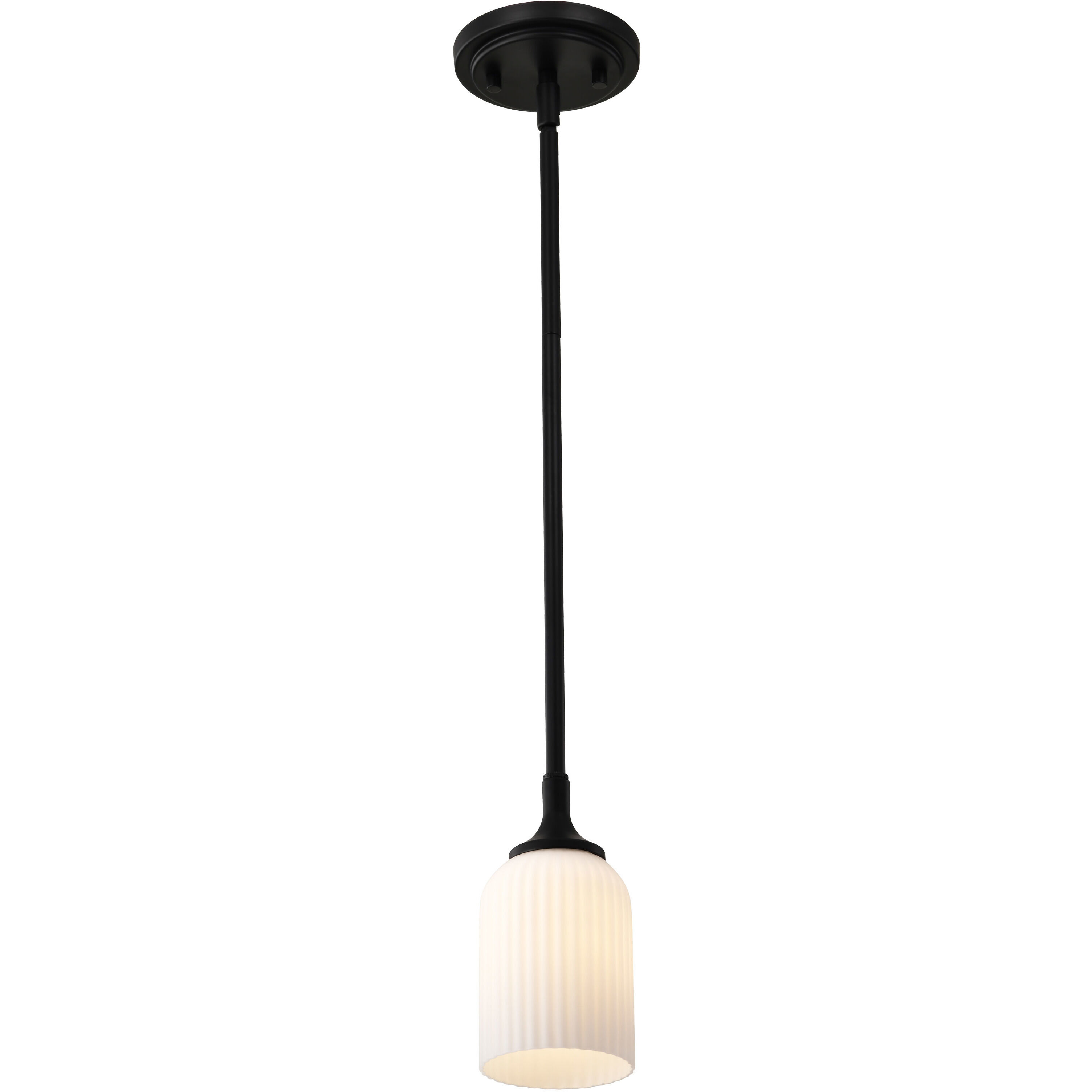 Solara 5 inch Matte Black Pendant Ceiling Light