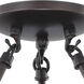 Brentwood 2 Light 11.38 inch Mahogany Bronze Semi-Flush Ceiling Light