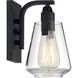 Skybridge 1 Light 5 inch Matte Black Vanity Light Wall Light