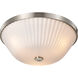 Royale 16 inch Brushed Nickel Flush Mount Ceiling Light