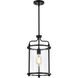 Yorktown 1 Light 10 inch Matte Black Pendant Ceiling Light