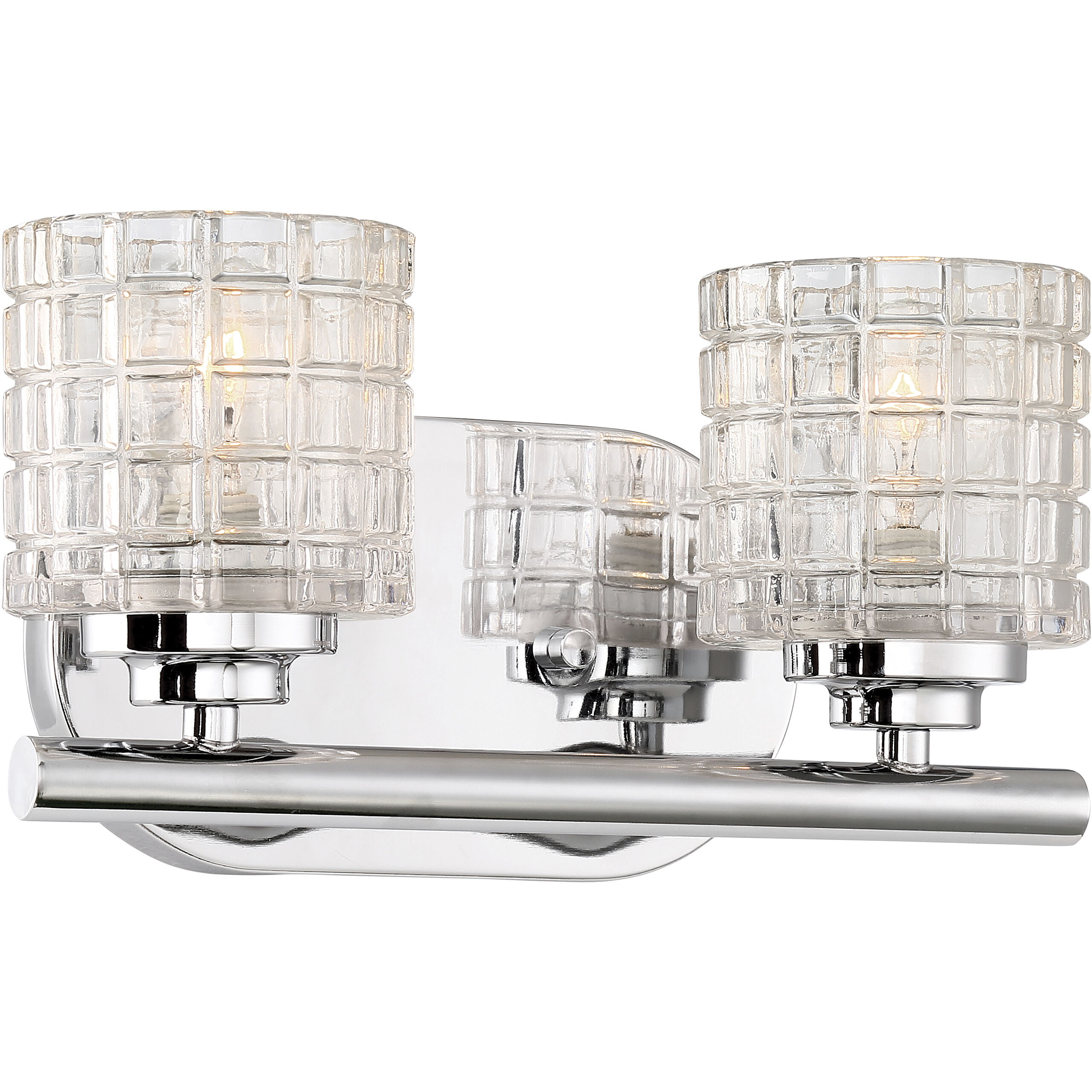 Votive 2 Light 10.75 inch Polished Nickel Vanity Light Wall Light