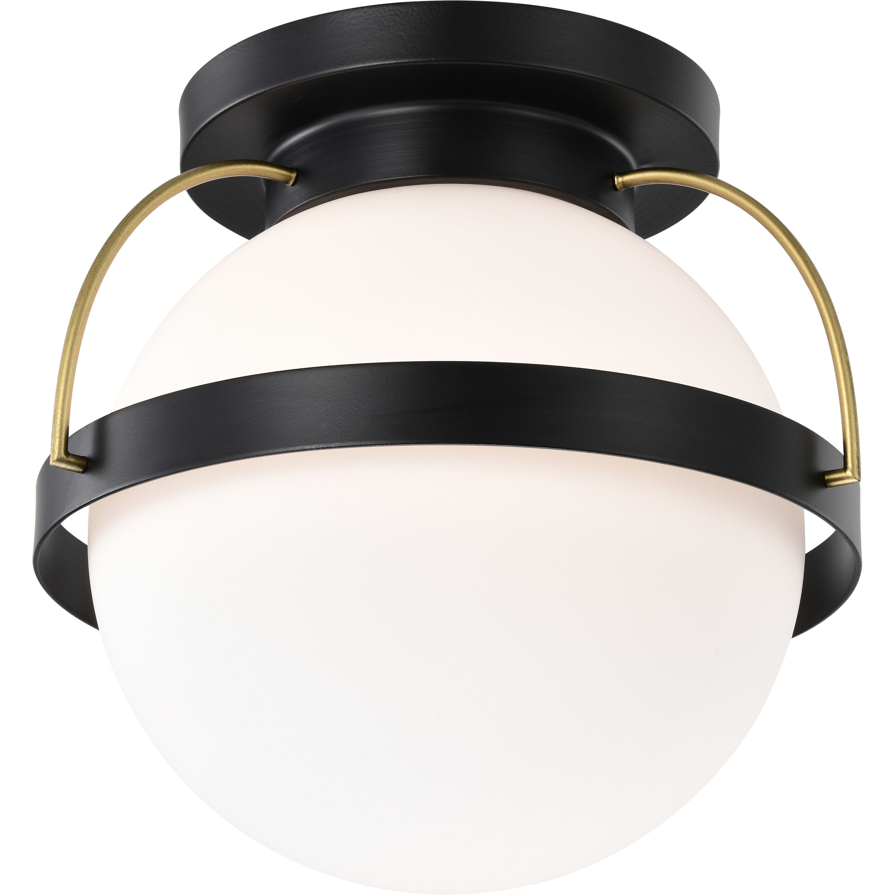 Lakeshore 1 Light 13 inch Matte Black Flush Mount Ceiling Light