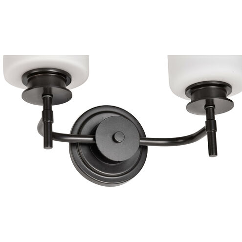 Warren 2 Light 14.5 inch Gun Metal Vanity Light Wall Light